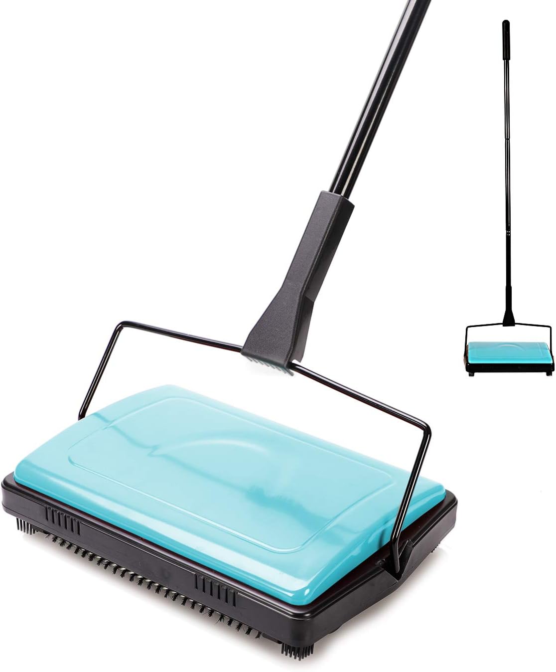 Yocada Carpet Sweeper with Brush for Home Office Cleaning