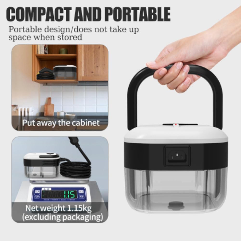 Handheld Steam Cleaner with 3 Brush Heads and 25Bar Pressure