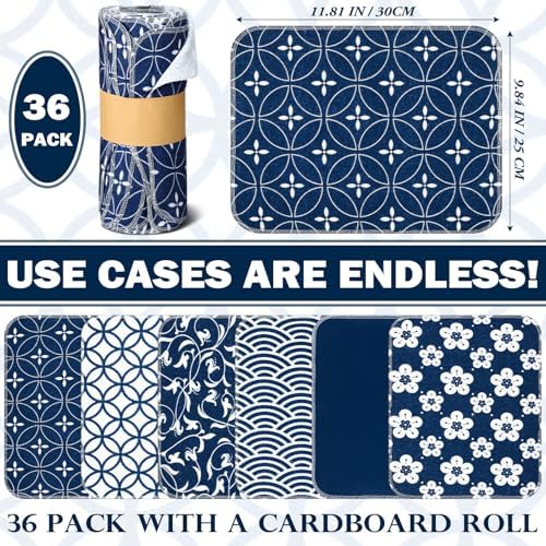 36 Count Reusable Cotton Cleaning Cloths for Home Kitchen and Bathroom