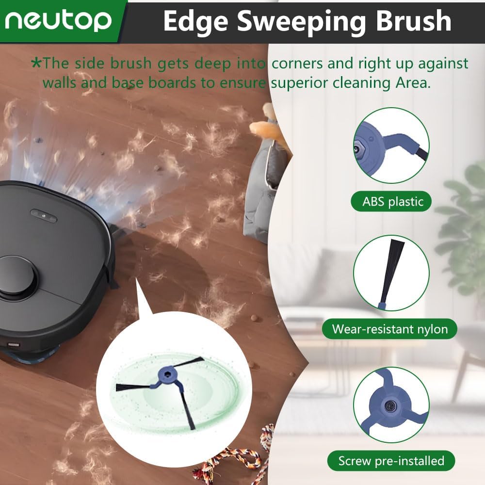 Neutop Replacement Parts for eufy X10 Pro Omni Robot Vacuum