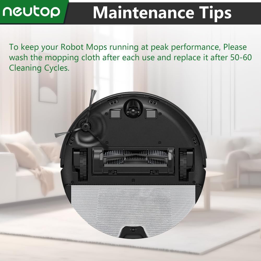 Neutop Replacement Mopping Cloths for eufy X8 Pro 6-Pack