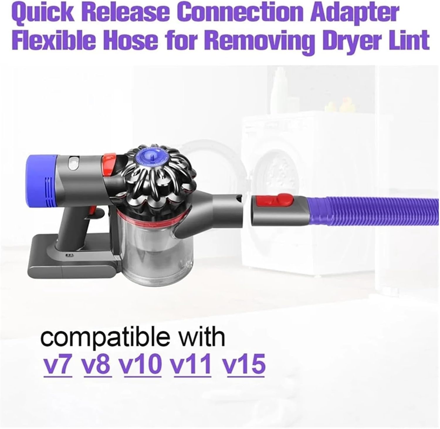 Vacuum Cleaner Flexible Dryer Lint Remover Hose Attachment