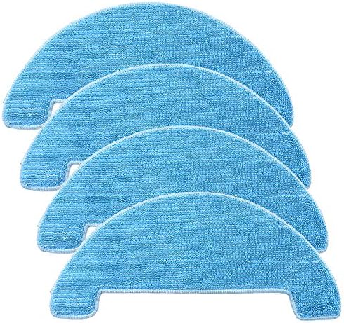 4PCS Replacement Mop Cloths for Coredy Robot Vacuums