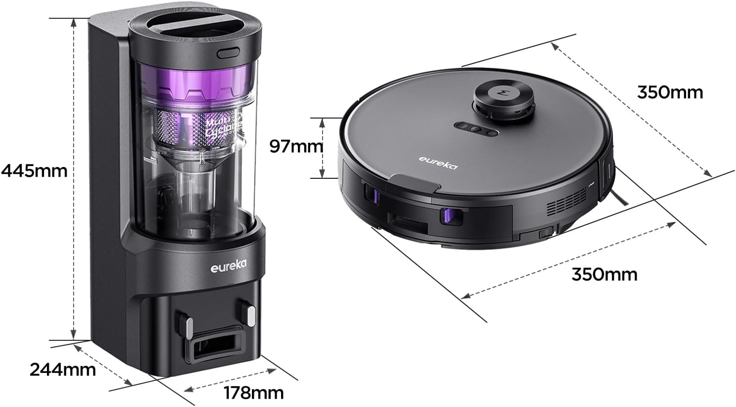 Eureka Robot Vacuum with Self Emptying Station and Mop