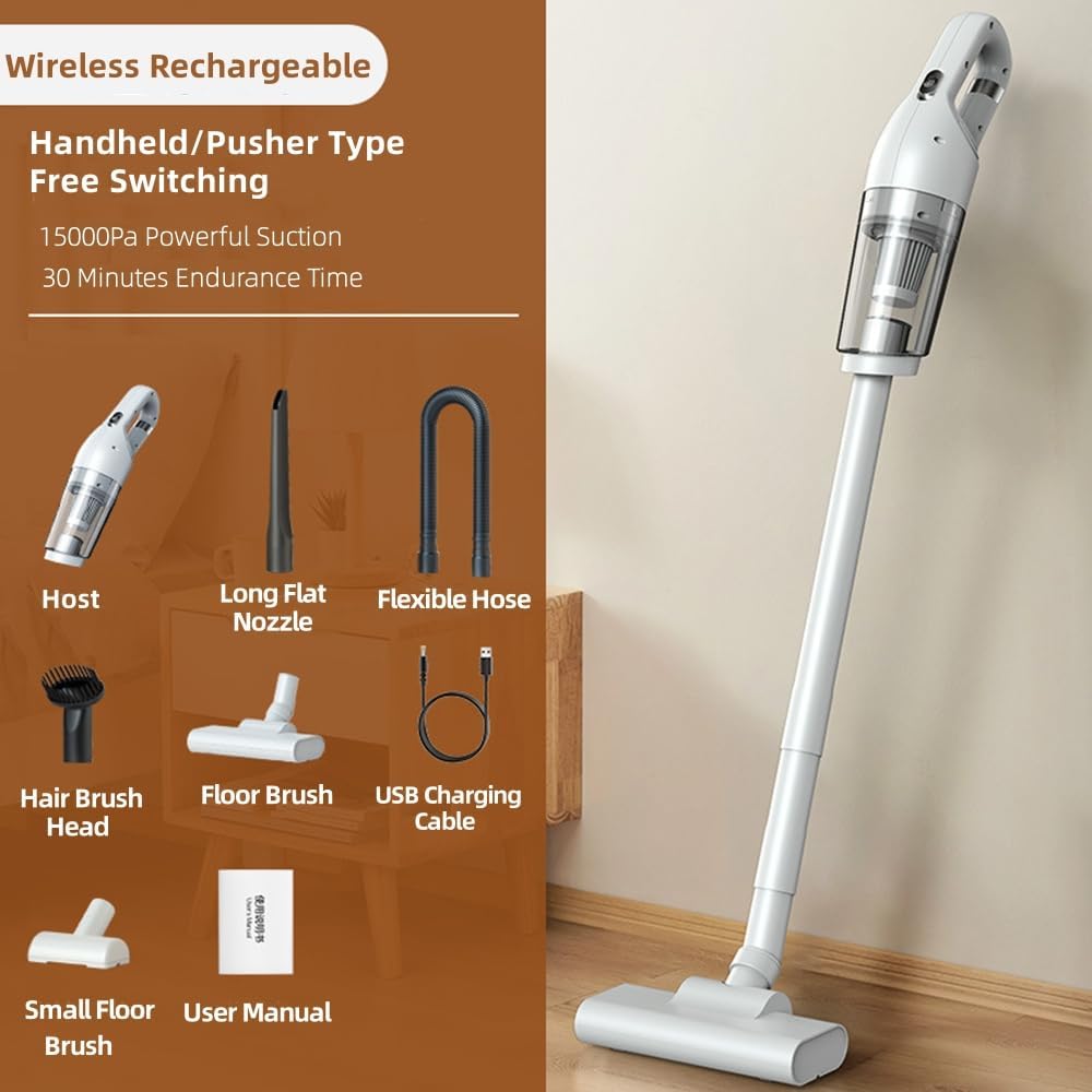 Aoun Cordless Stick Vacuum Cleaner with 15000Pa Suction