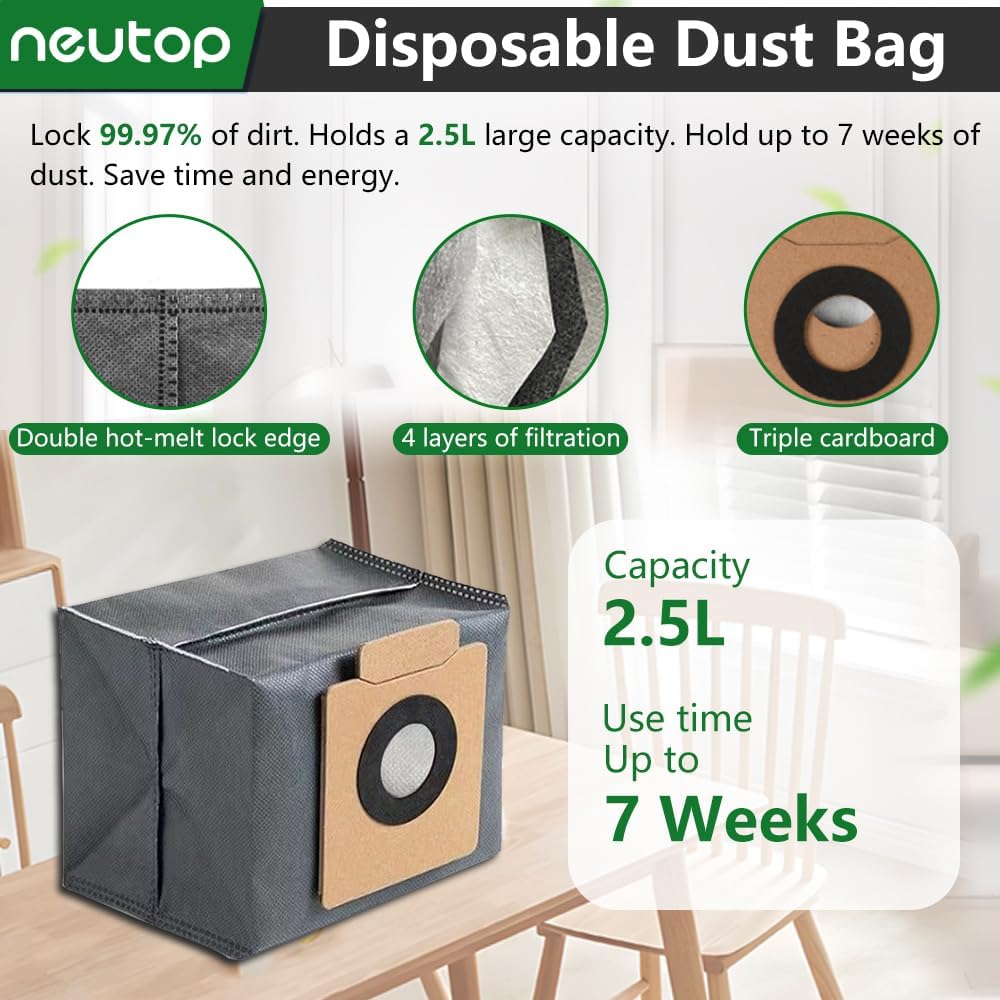 Neutop Replacement Parts for eufy X10 Pro Omni Robot Vacuum