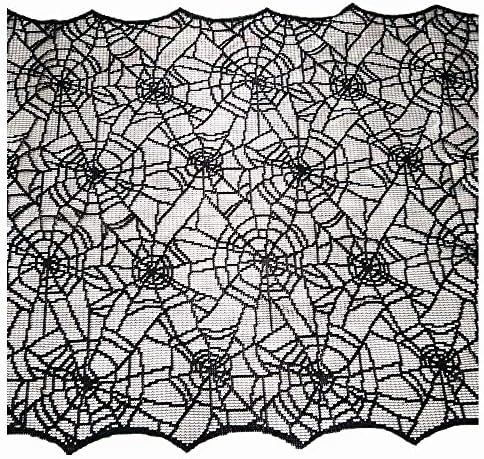 ibohr Halloween Table Runner with Spider Web Design