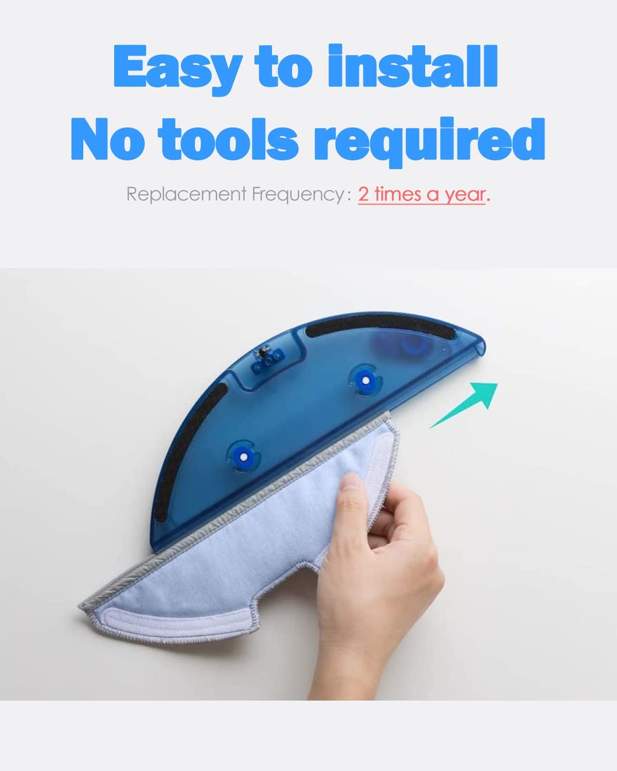 BBT Washable Mopping Cloth Replacement Parts for Eufy RoboVac G30 G20 G10