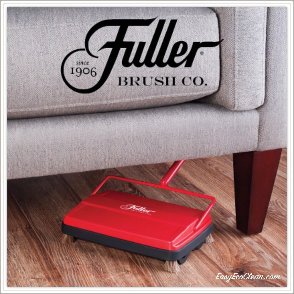 Fuller Brush 17052 Electrostatic Floor Sweeper - 9 Inch Cleaning Path - Red