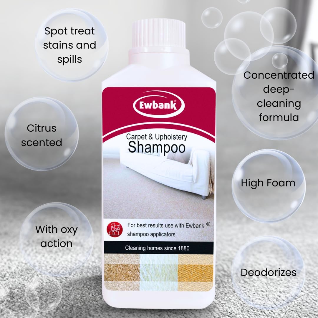Ewbank Cascade Manual Carpet Cleaner Shampoo Roller Scrubber