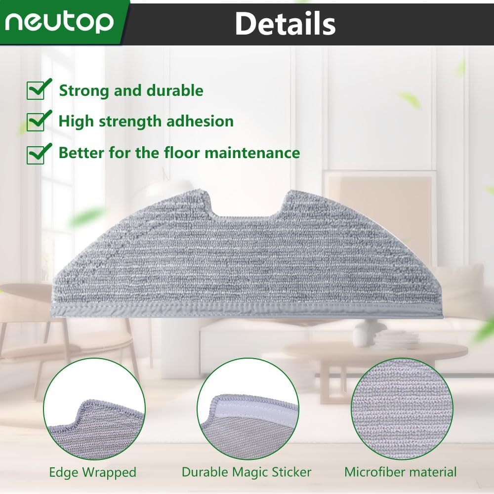 Neutop Replacement Washable Mopping Cloths 6-Pack