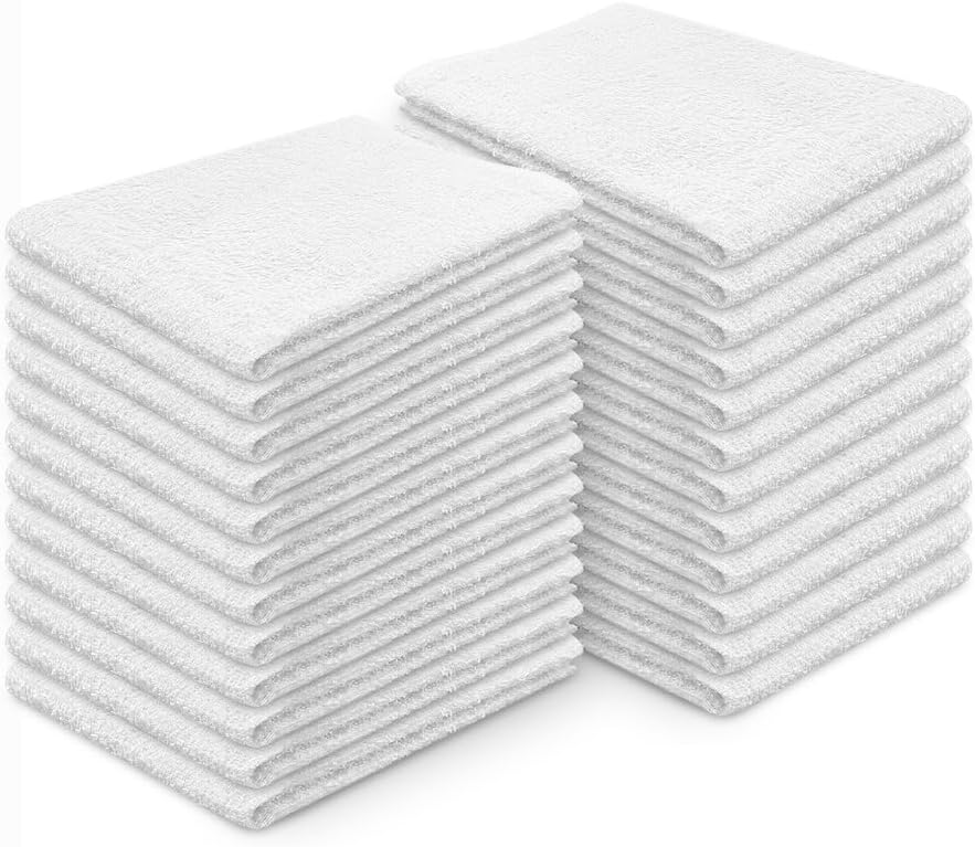 24 Pack Bar Mop Towels 100 Cotton Quick Drying Kitchen Towels