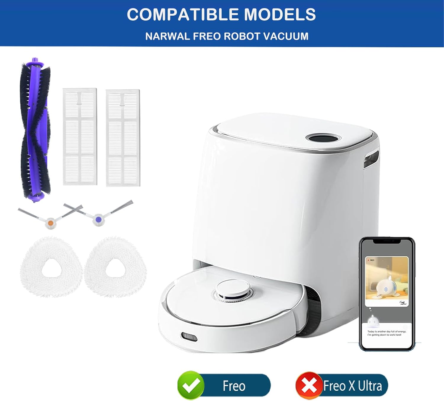 LUZMQ Narwal Freo Replacement Accessories Set