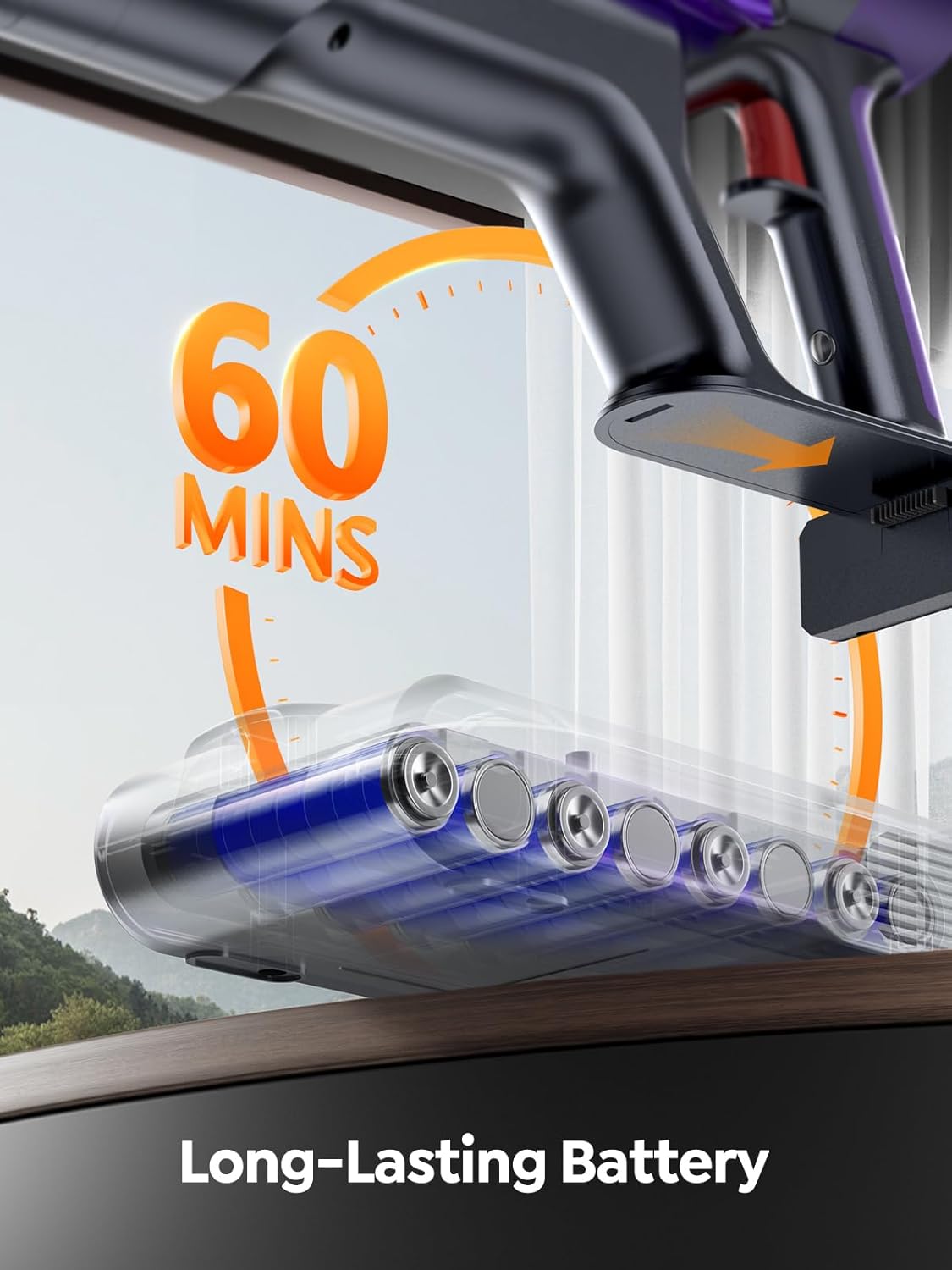 SMOTURE Cordless Vacuum Cleaner 550W 45KPA 60 Mins Runtime 1