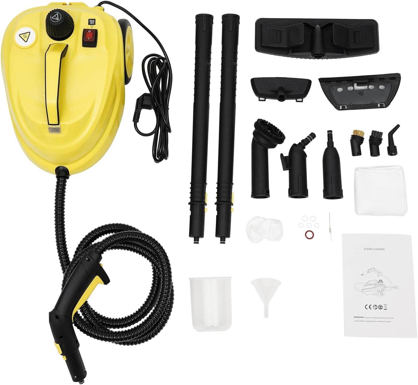 2000W Steam Cleaner Machine with 6087oz Large Capacity Yellow