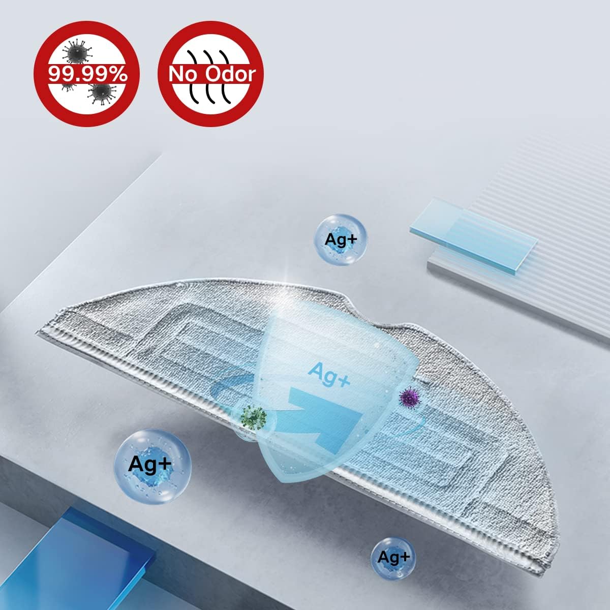 Home Times Vacuum Mop Pads for Roborock S7 MaxV Series