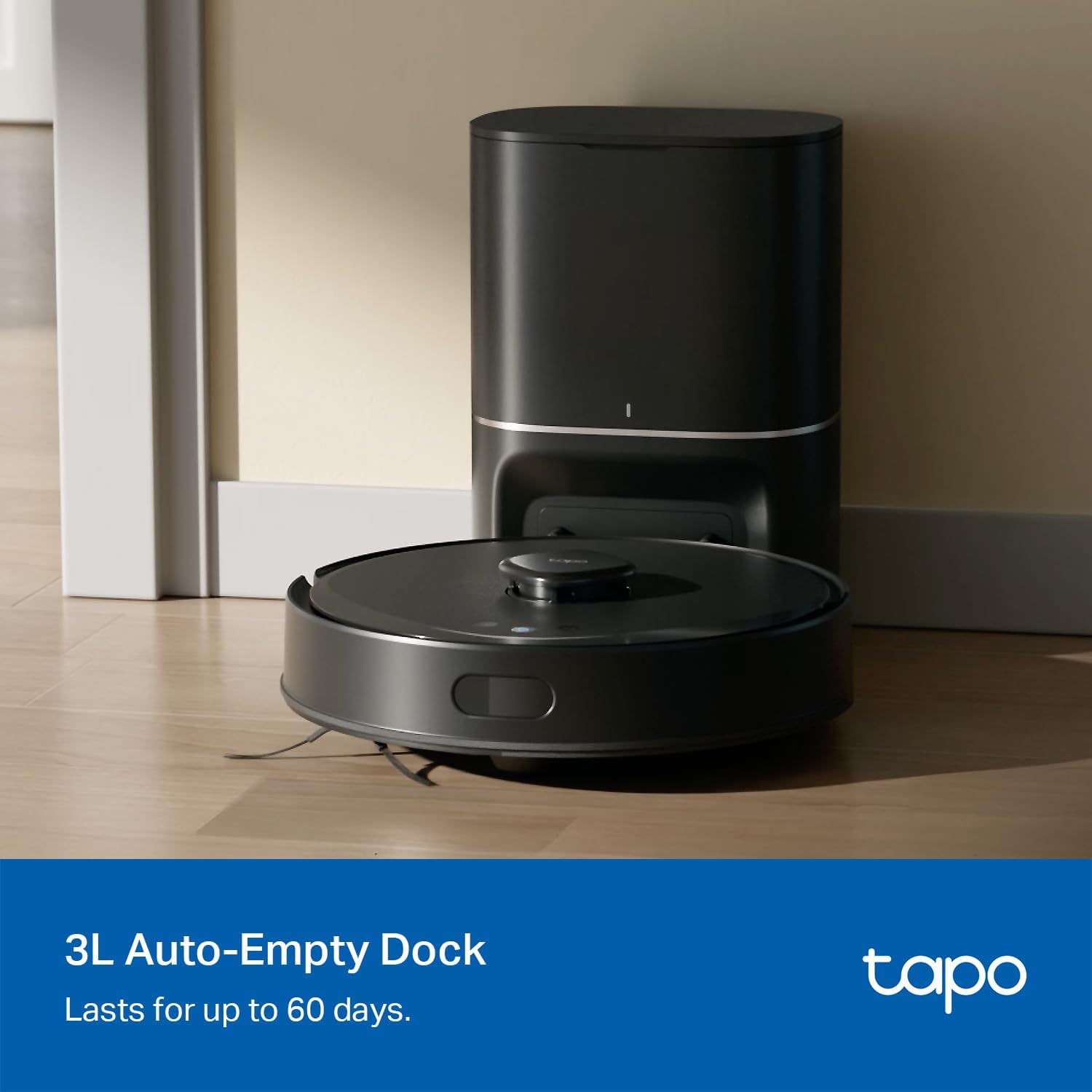 Tapo LiDAR Smart Navigation Robot Vacuum and Mop with Self-Emptying Dock