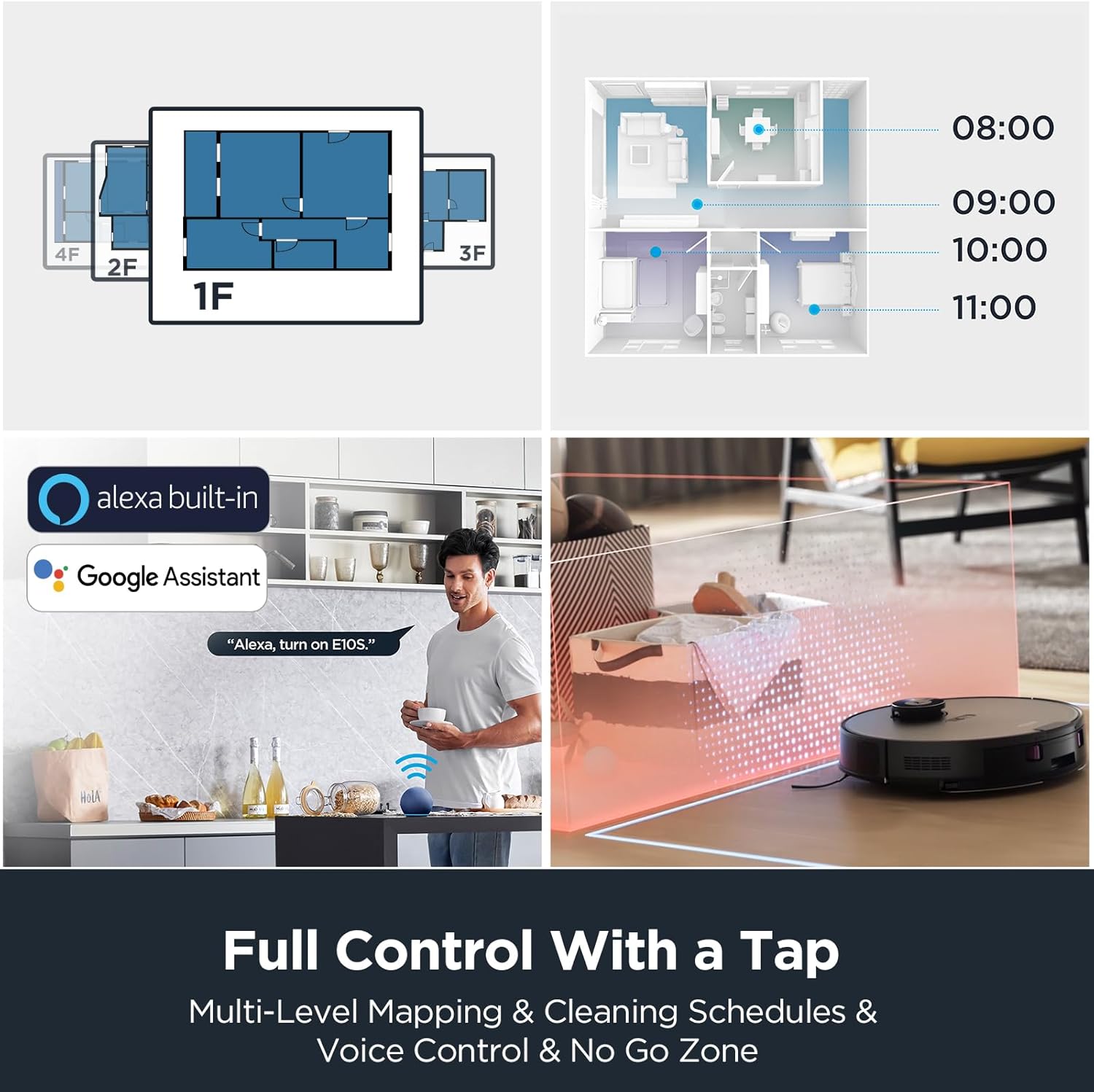 Eureka Robot Vacuum with Self Emptying Station and Mop