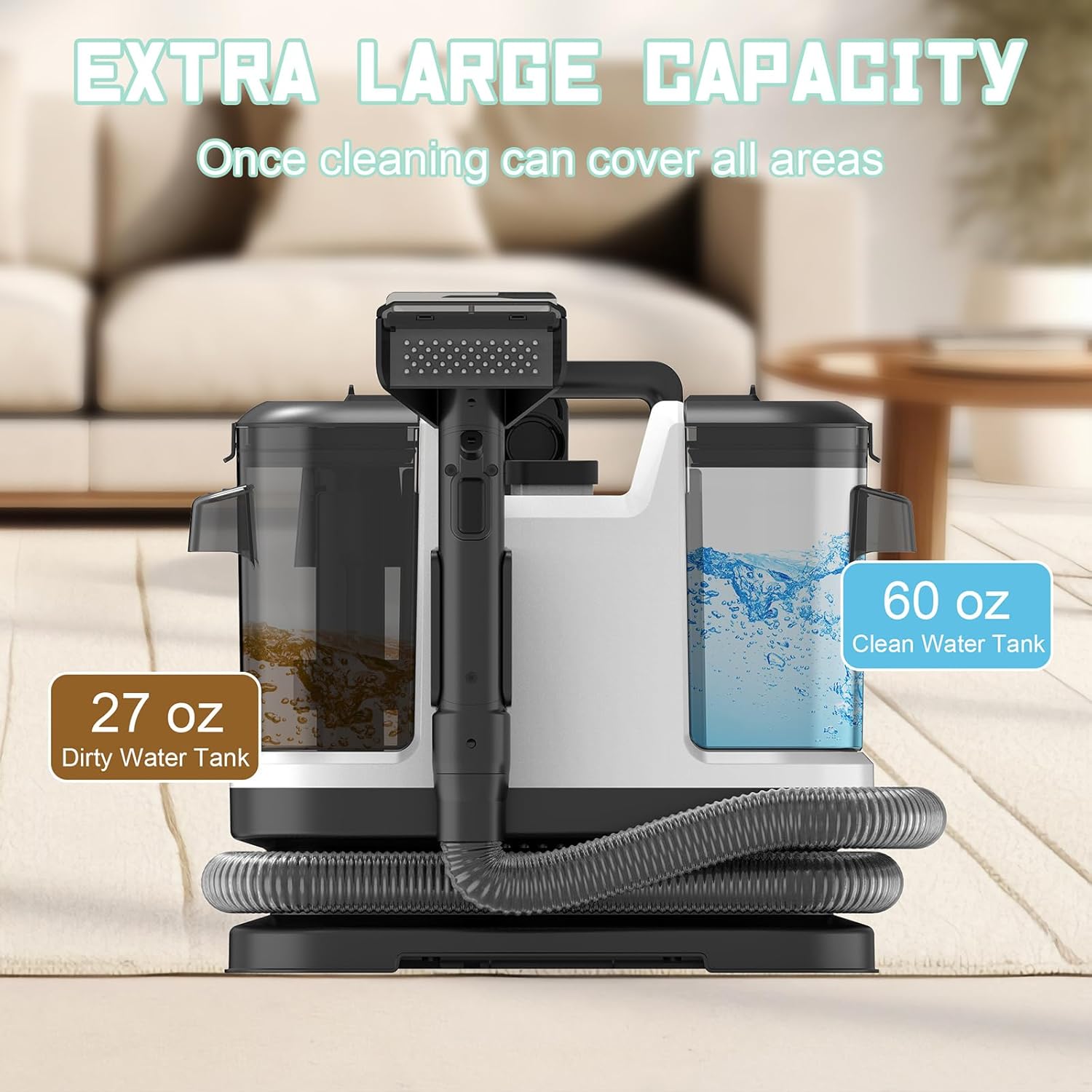 IEVENW Portable Carpet Upholstery Cleaner 120V