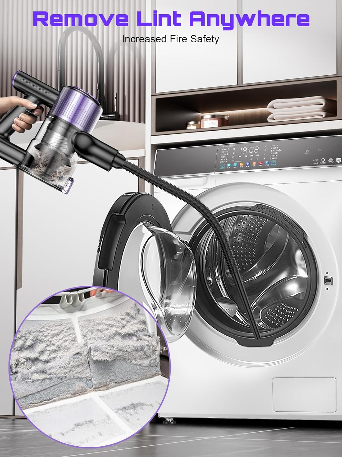 10 In 1 Cordless Vacuum Cleaner with Powerful Suction