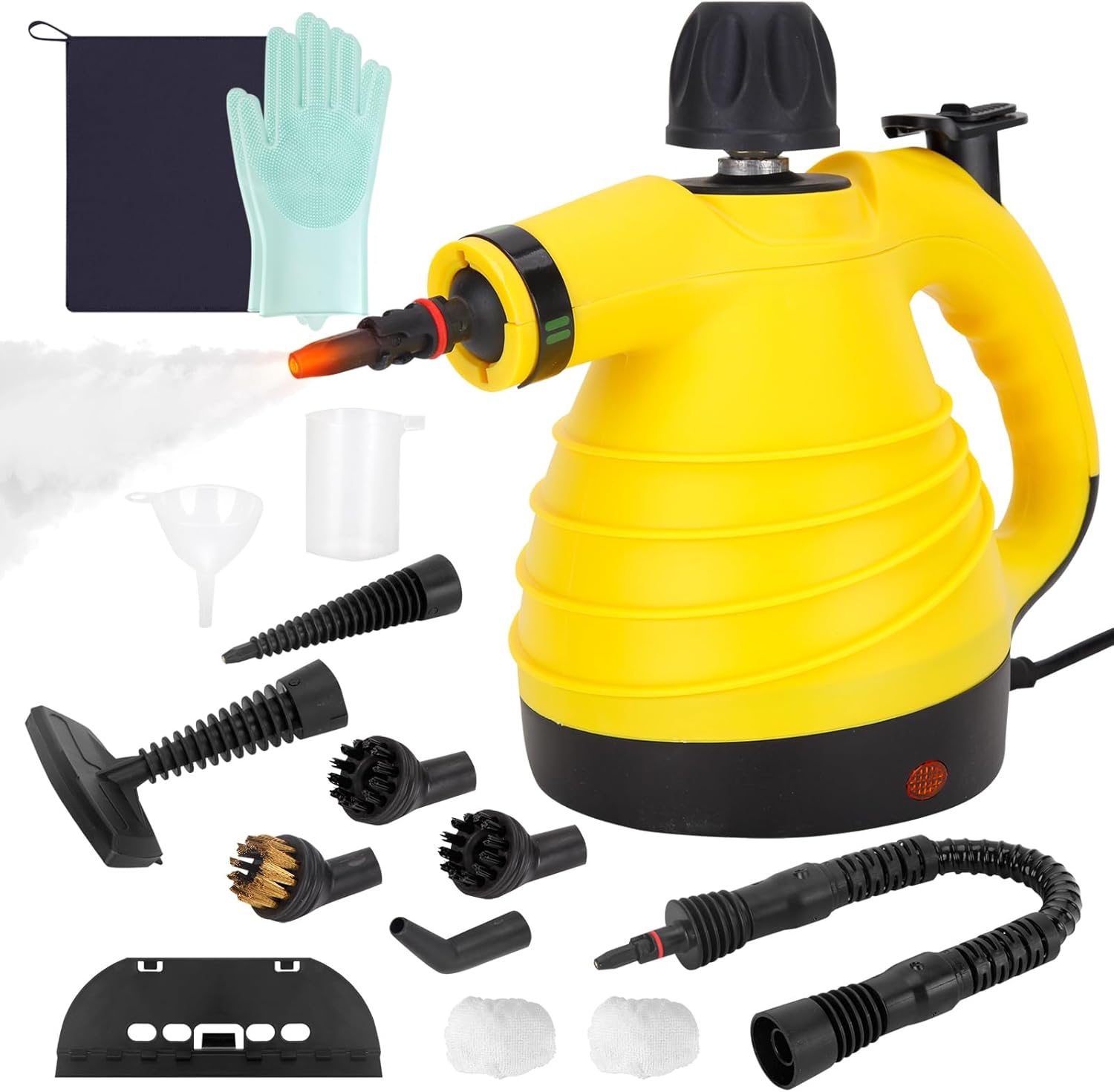 STRCEAT Handheld Steam Cleaner with 12 Accessories and Safety Lock