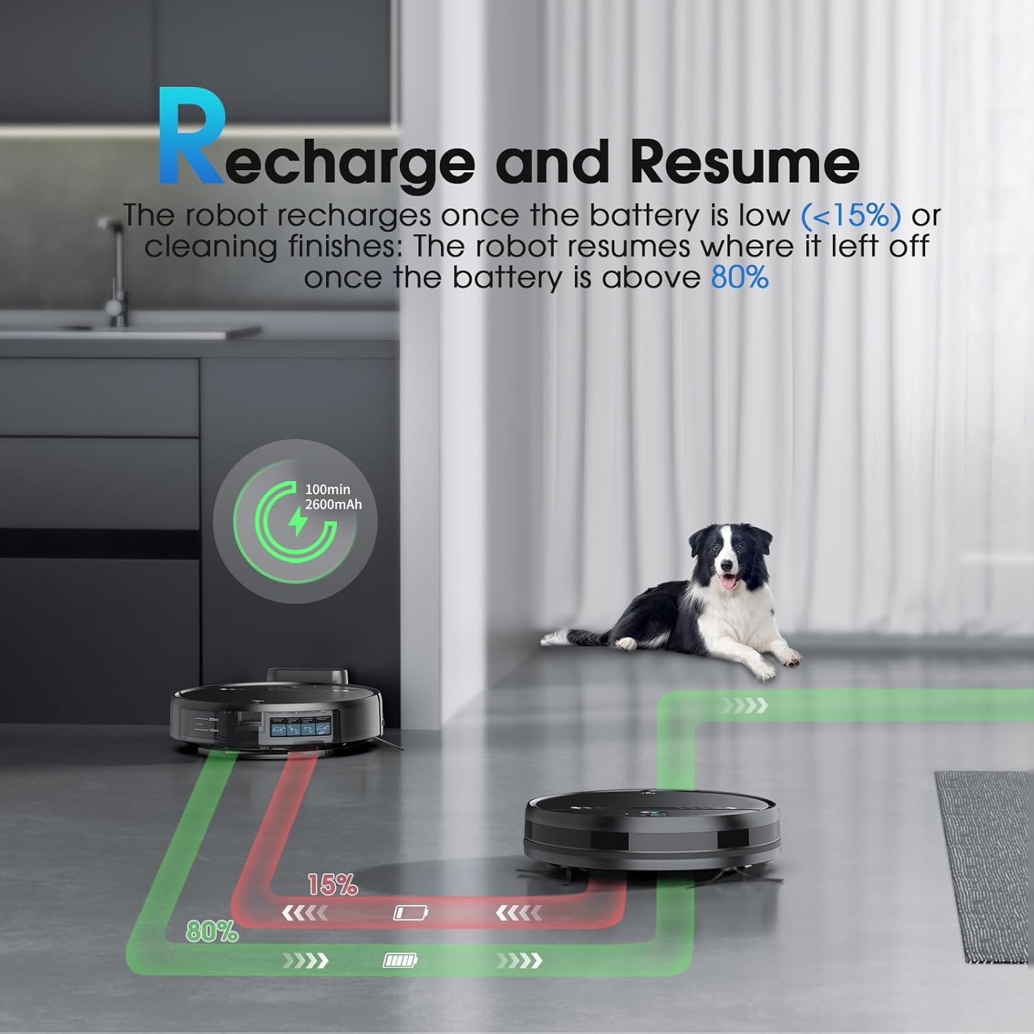 SHELIKI Robot Vacuum and Mop 2-in-1 Cleaner