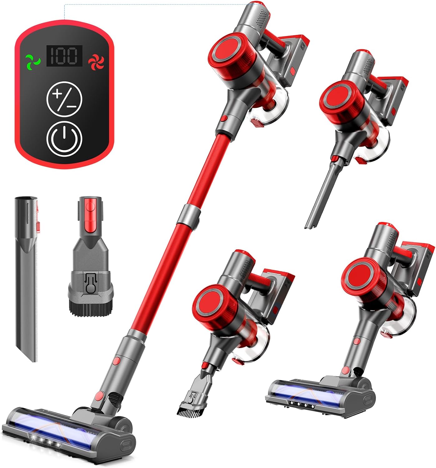 BSNAW Cordless Vacuum Cleaner 6 in 1 Powerful Suction