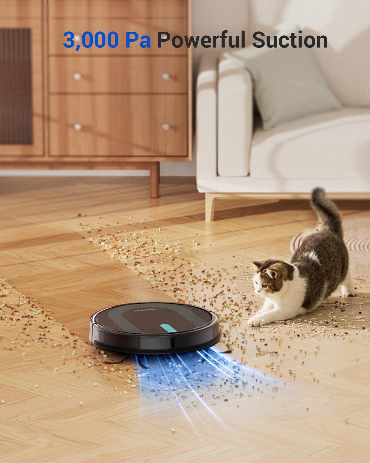 Proscenic 850T WiFi Robot Vacuum and Mop with Gyro Navigation