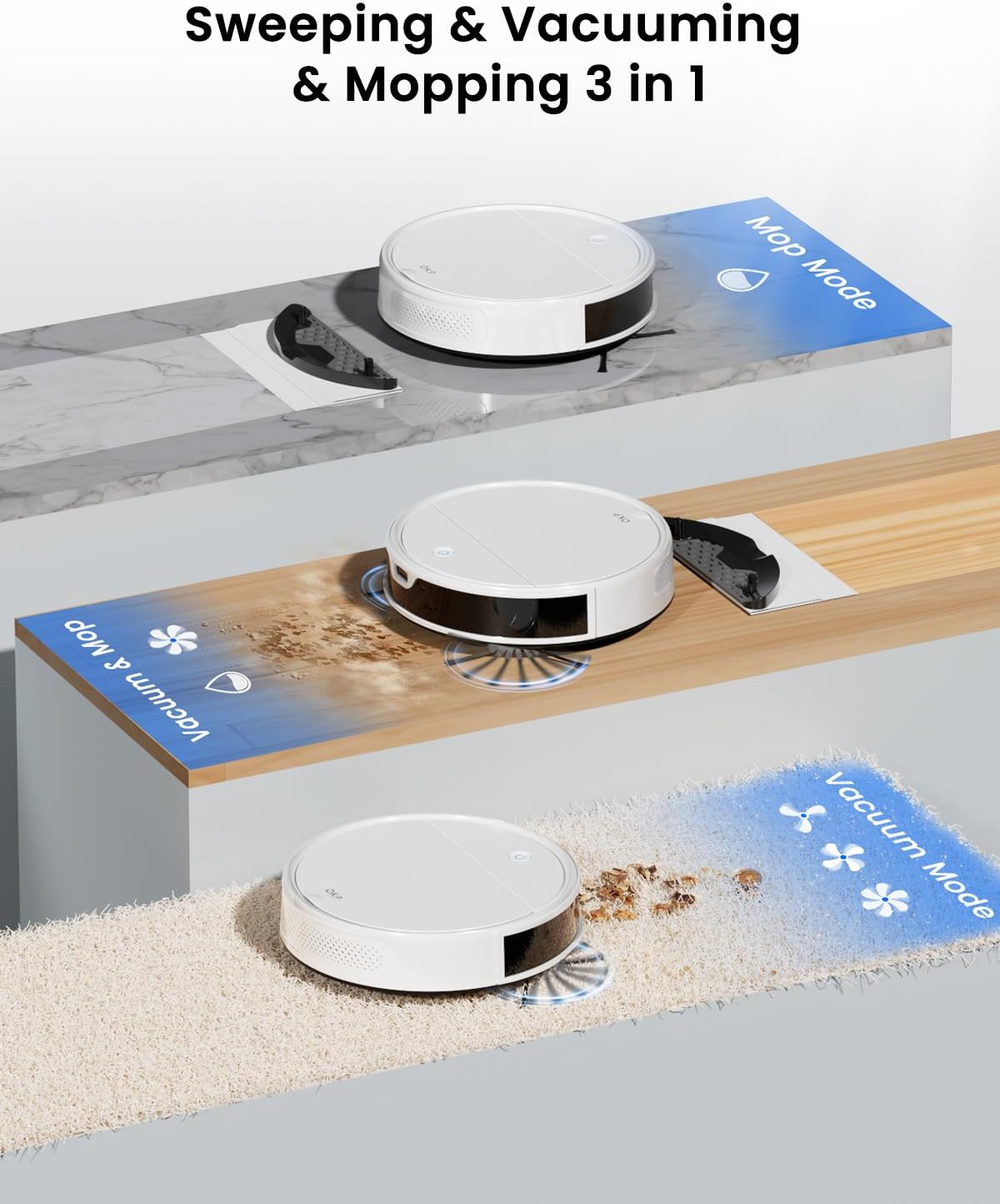OKP Life K5 Ultra Robot Vacuum and Mop Combo
