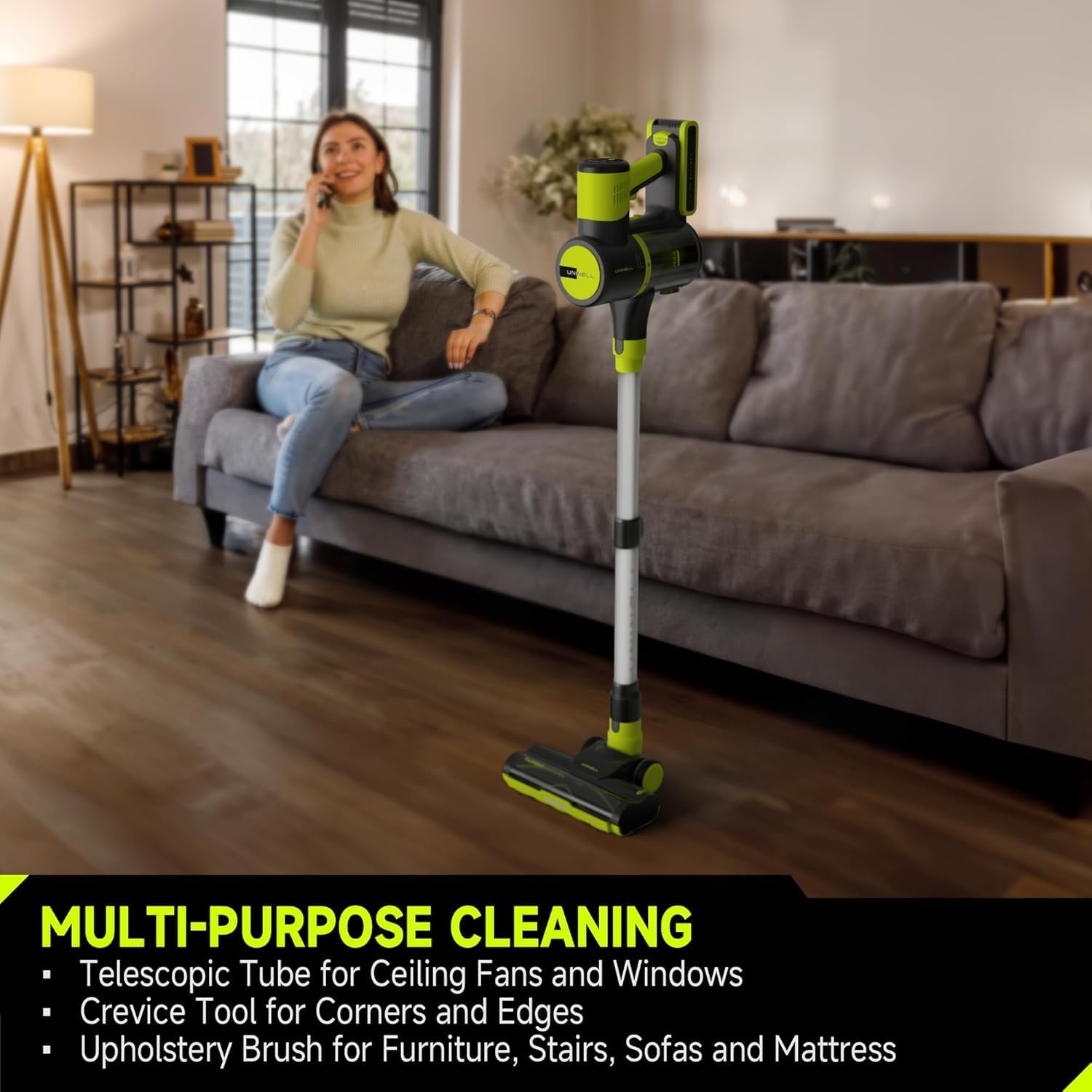 UNINELL HOME Cordless Vacuum Cleaner 45KPa 55 Mins
