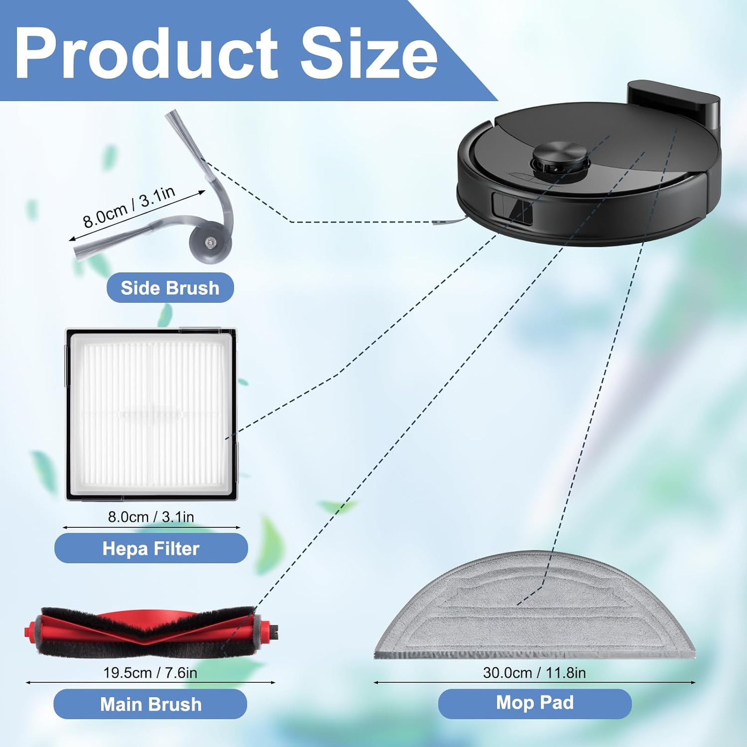 Roborock Q10 S5 Accessories Kit Replacement Parts