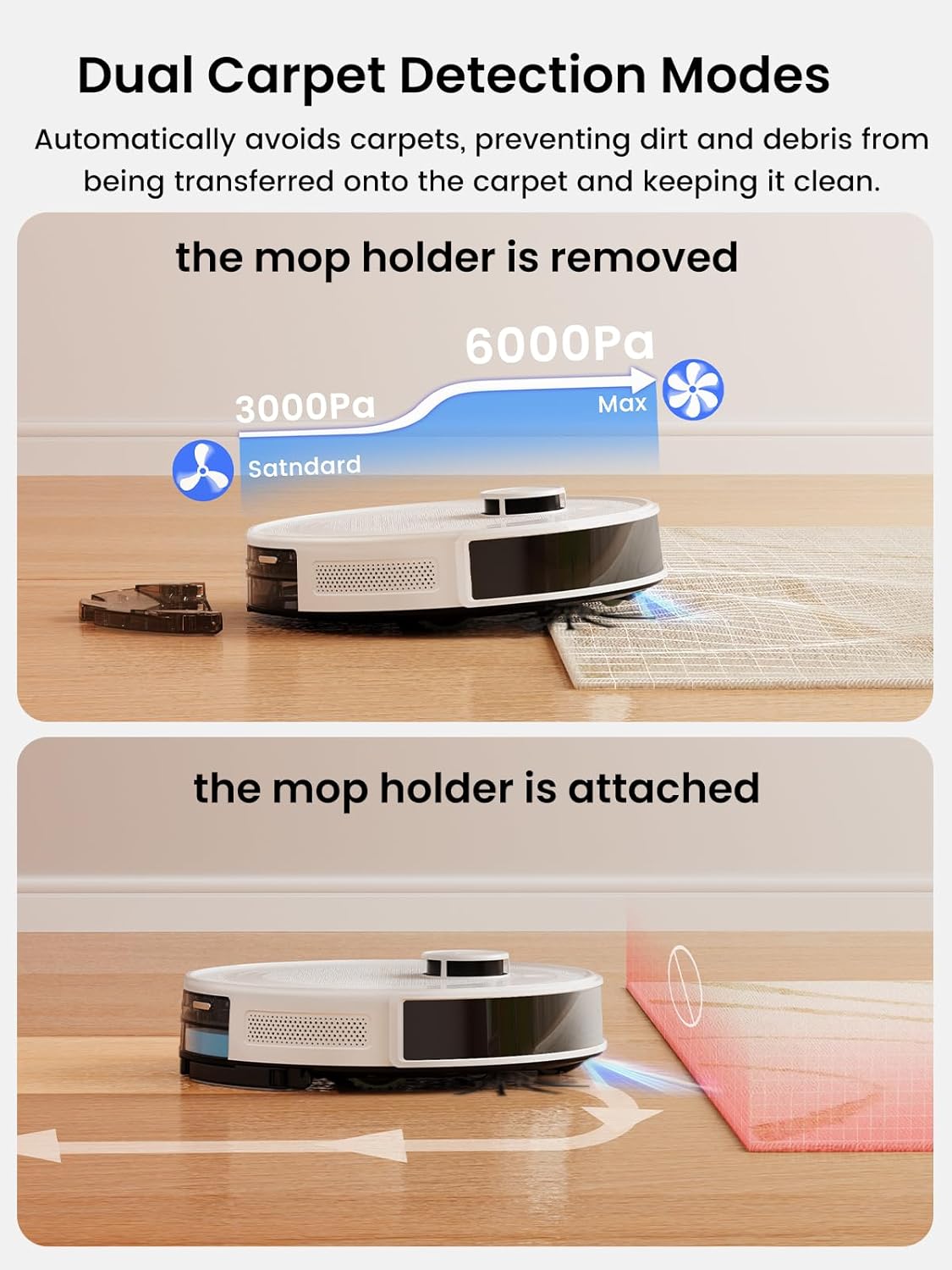 Lefant Robot Vacuum Mop Combo with Self-Emptying