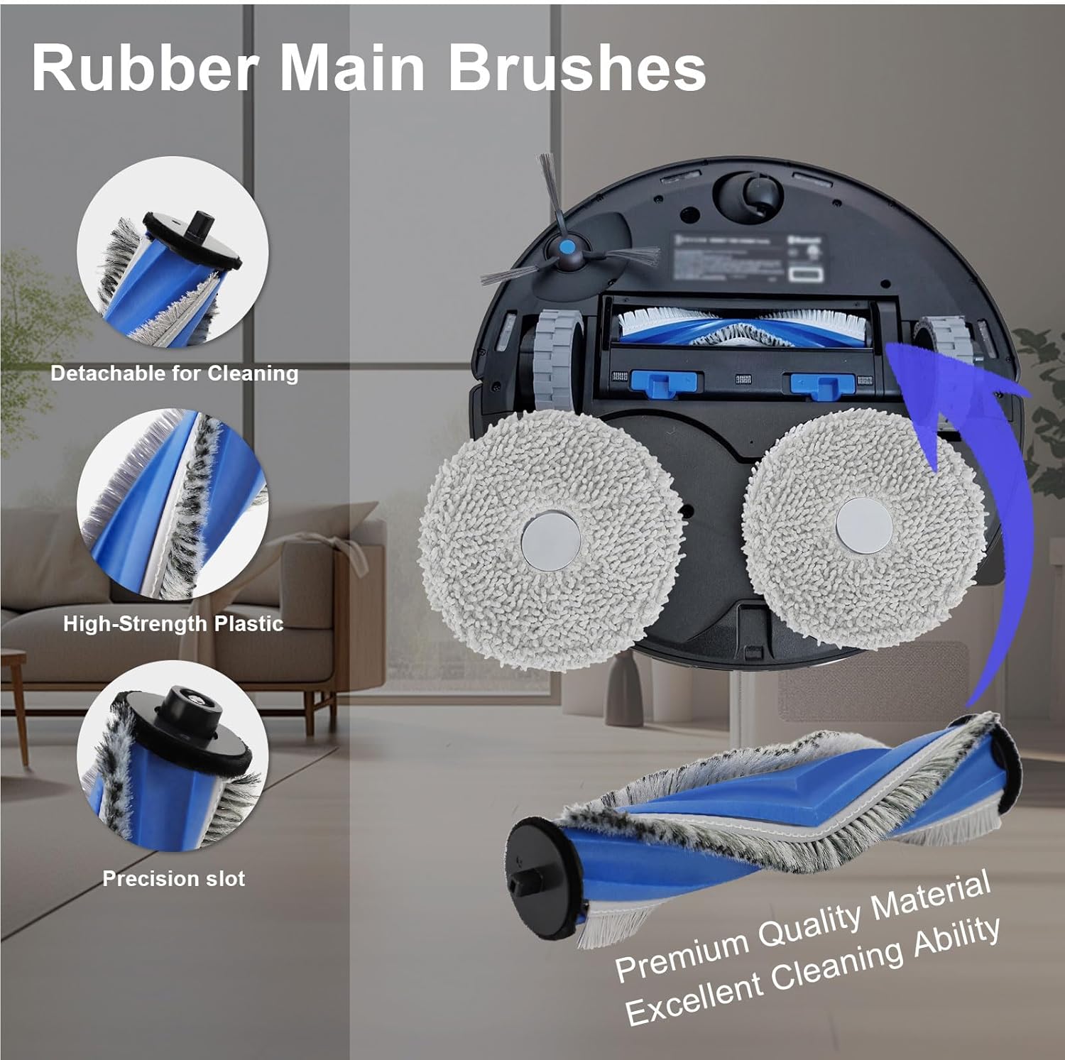 21 PCS Replacement Parts for ECOVACS DEEBOT T30S COMBO Vacuum Cleaner