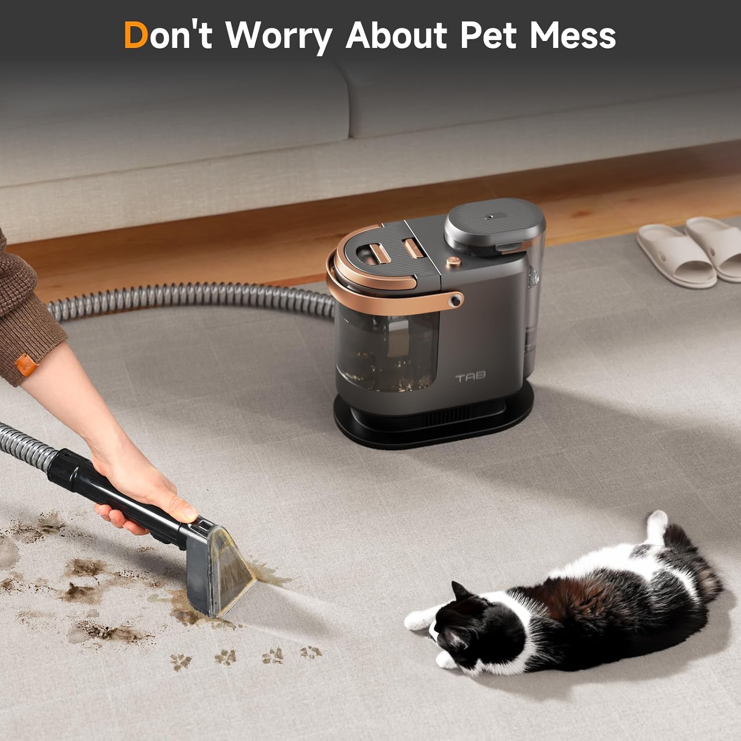TAB Carpet Cleaner Machine with 18KPa Power
