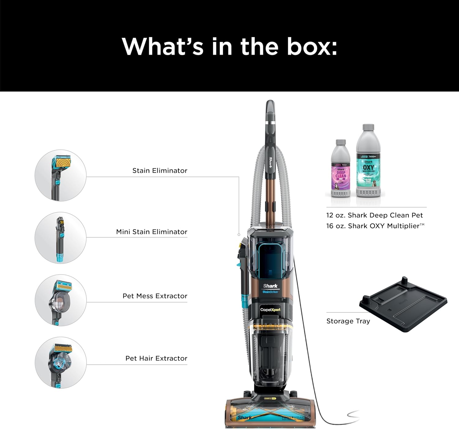 Shark CarpetXpert HairPro with StainStriker Cleaner