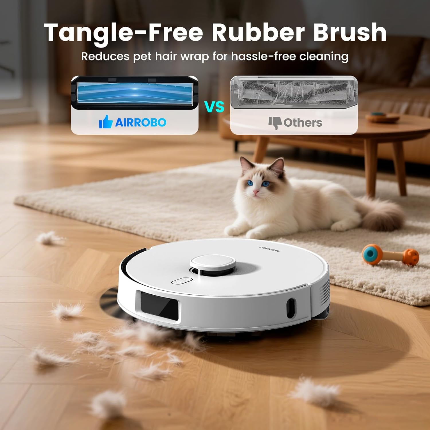 AIRROBO T30 Robot Vacuum and Mop with Self-Emptying