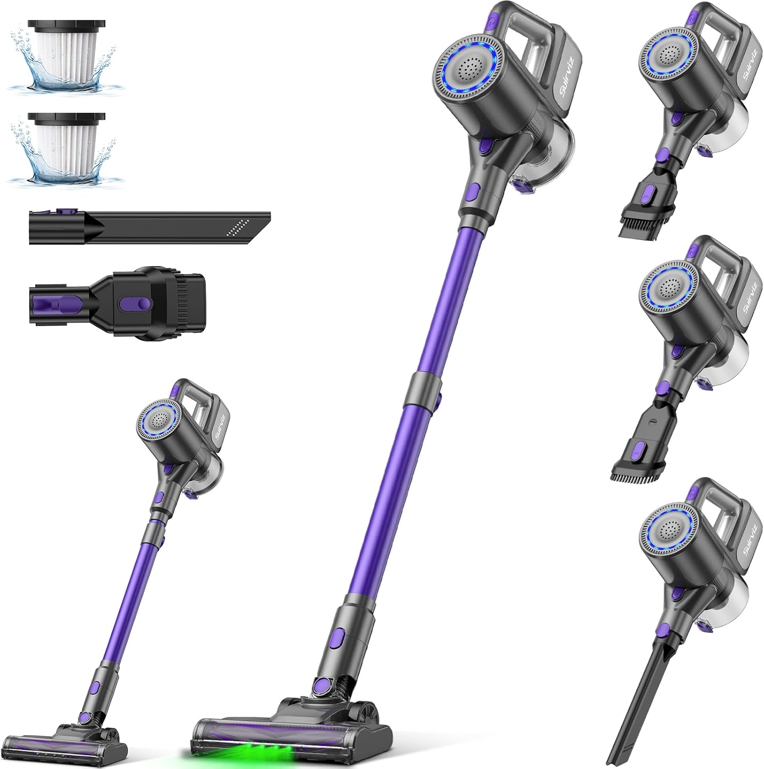 Suirviz Cordless Vacuum Cleaner with 40KPA Suction