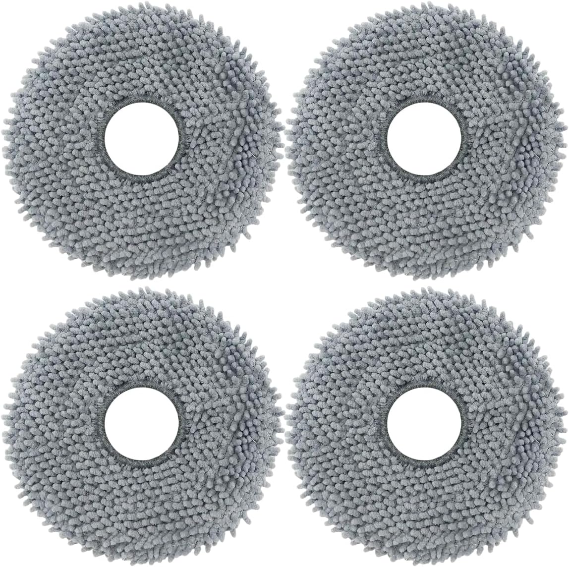 4 Pack Microfiber Mop Pads for Roborock Robot Vacuums