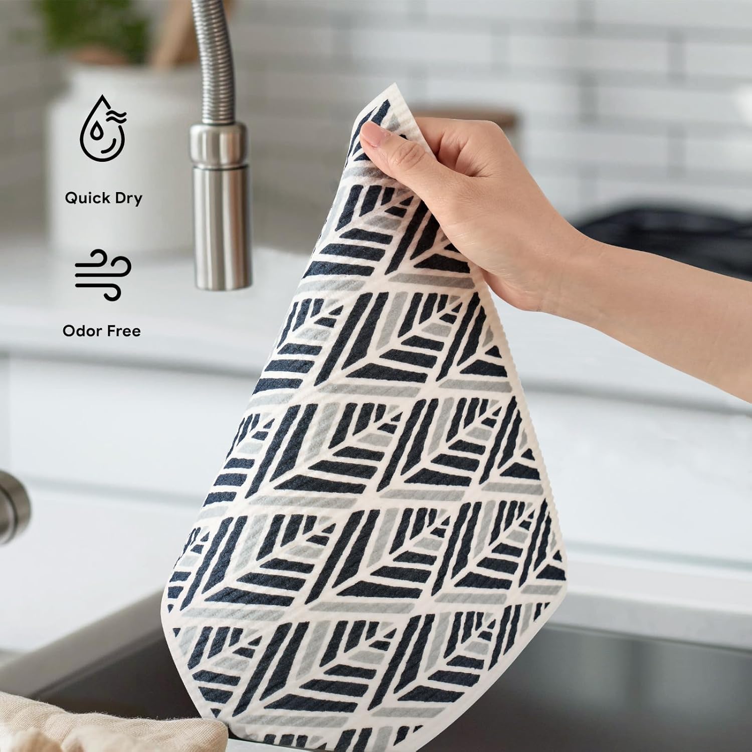 RECYCO 4-Pack Oversized Swedish Dishcloths for Kitchen