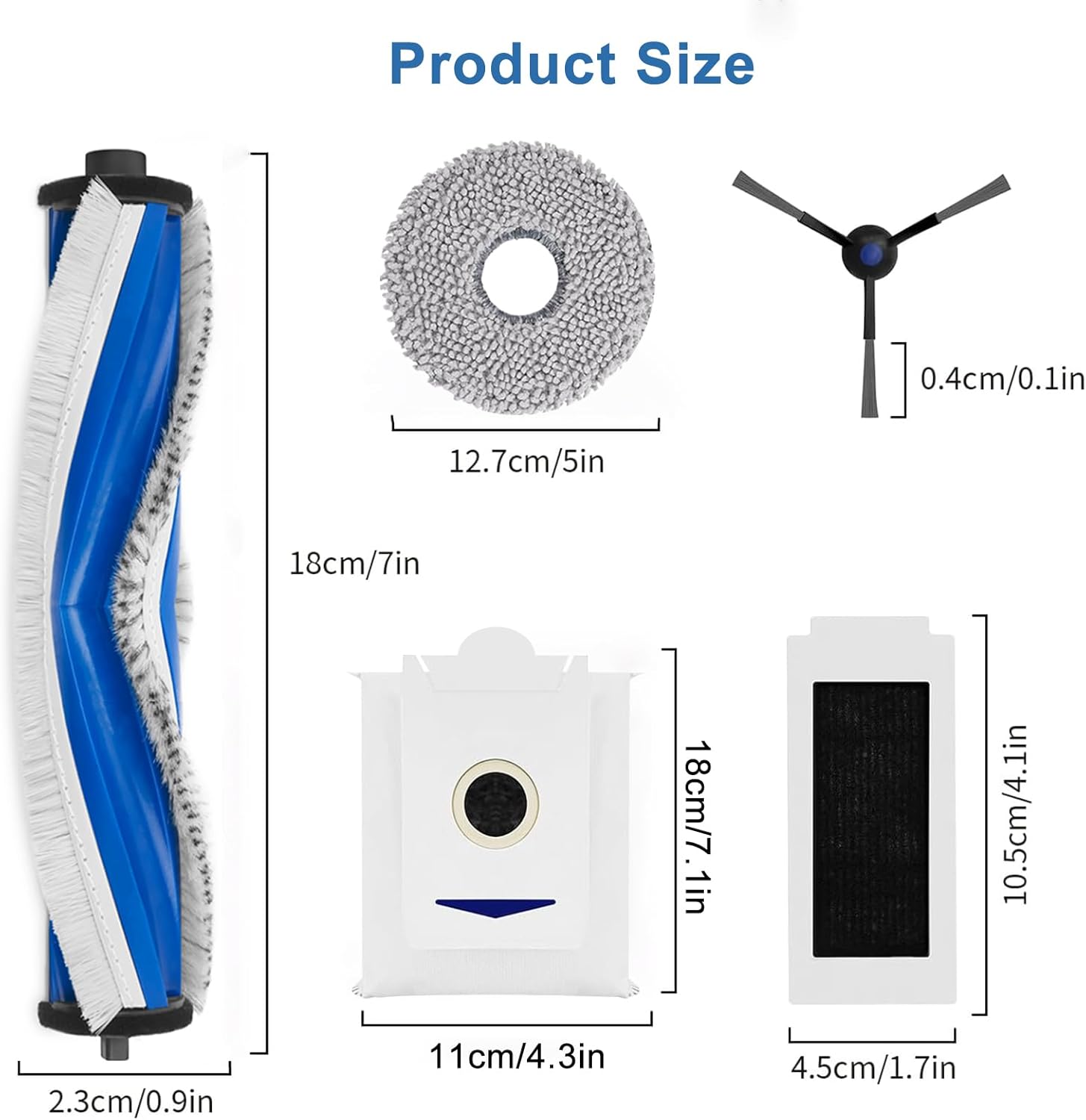Replacement Parts Kit for ECOVACS DEEBOT T30S Vacuum