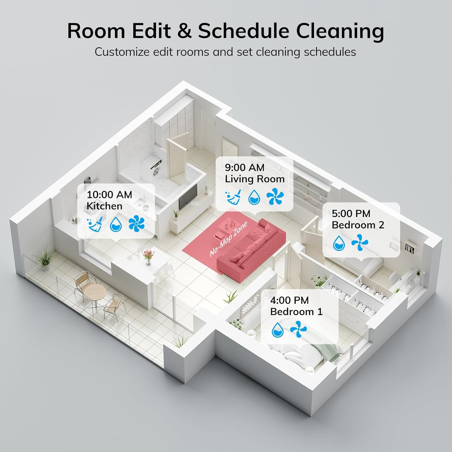 ILIFE A12 Pro Robot Vacuum and Mop Combo with Self Emptying Station