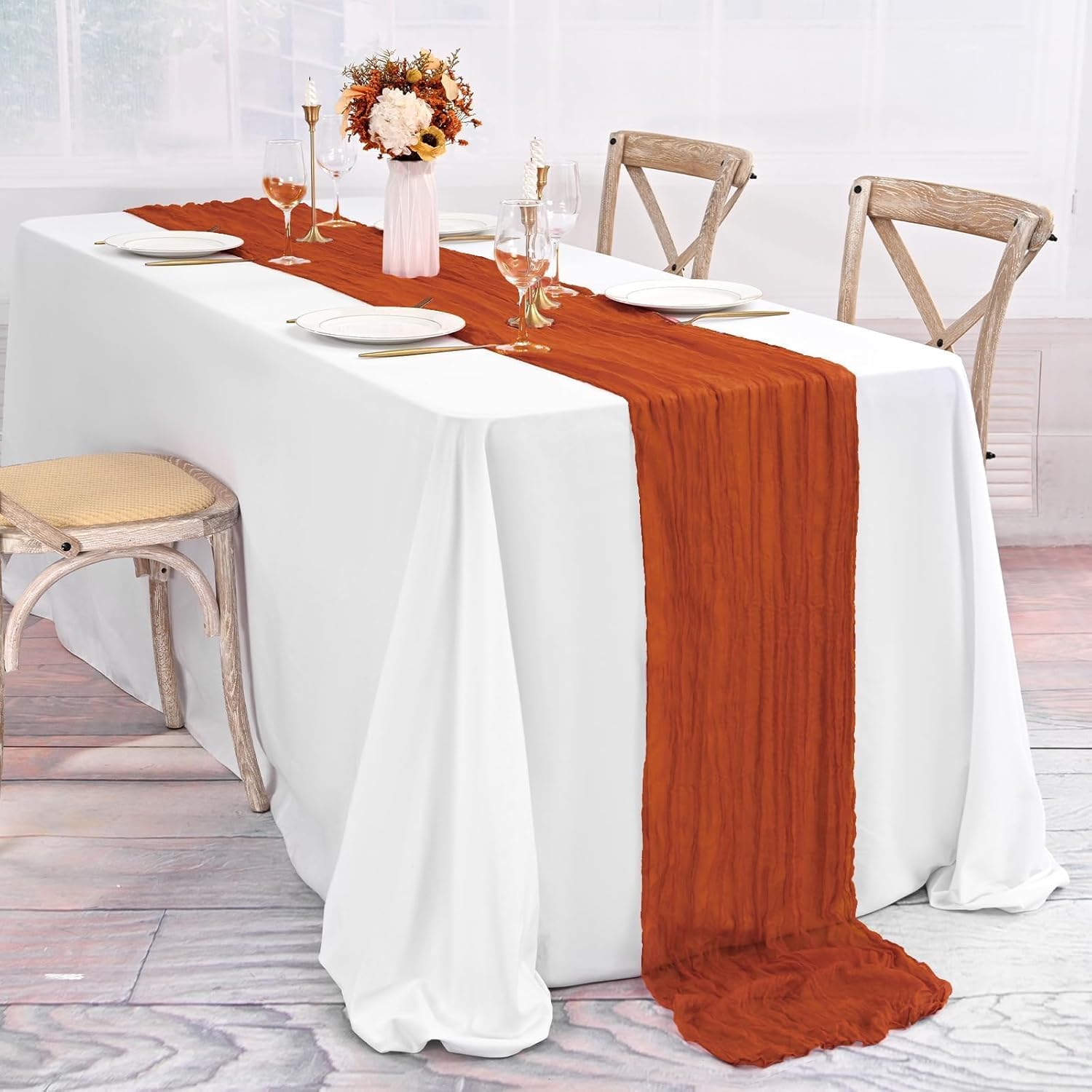 20 Pack Terracotta Cheese Cloth Table Runners