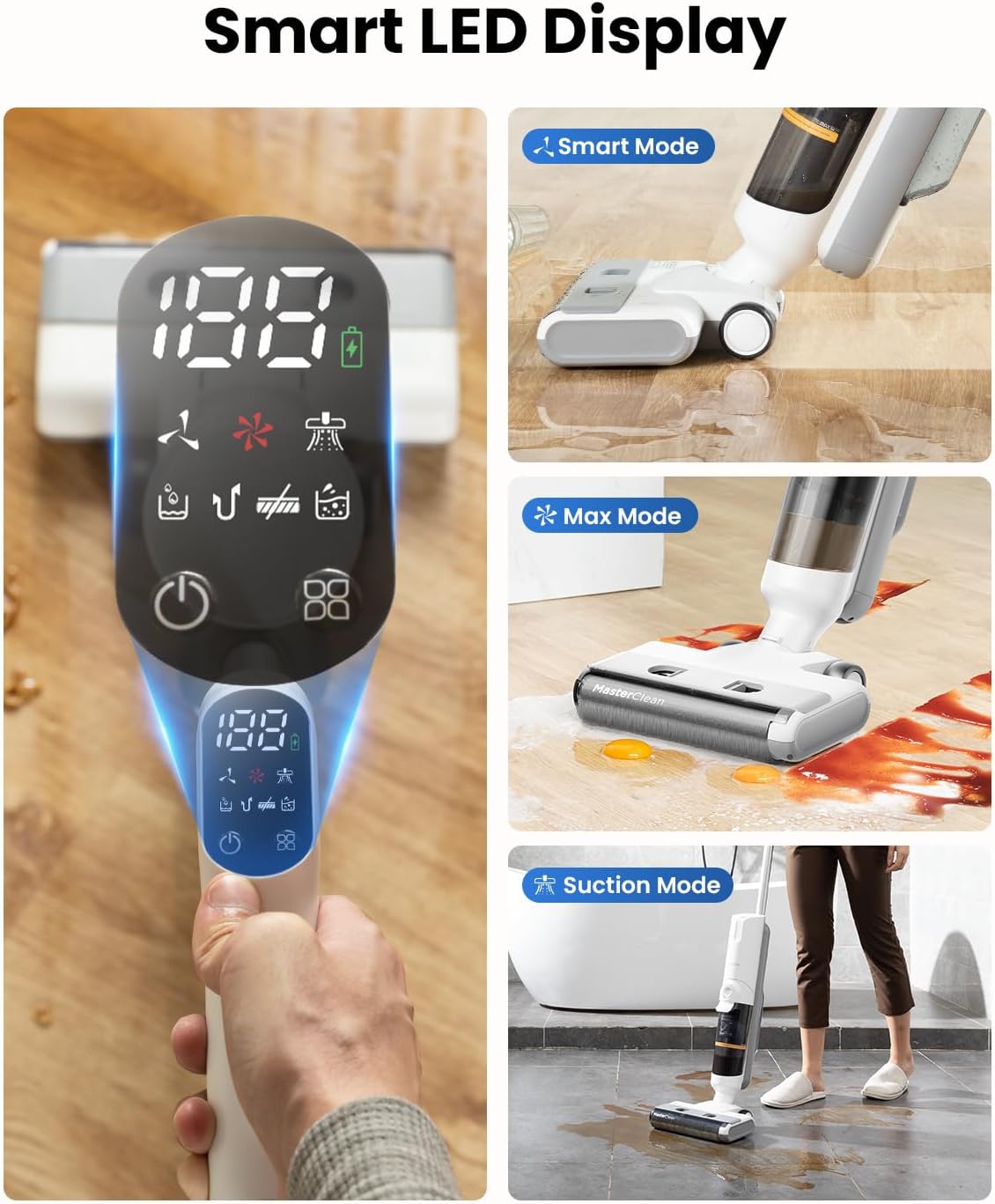 Proscenic F10 Pro Cordless Wet Dry Vacuum Cleaner