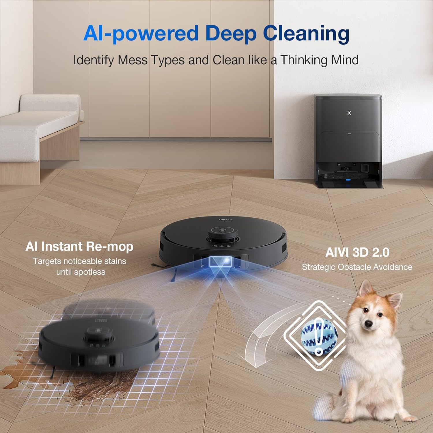 ECOVACS DEEBOT T30S AI Robot Vacuum Cleaner