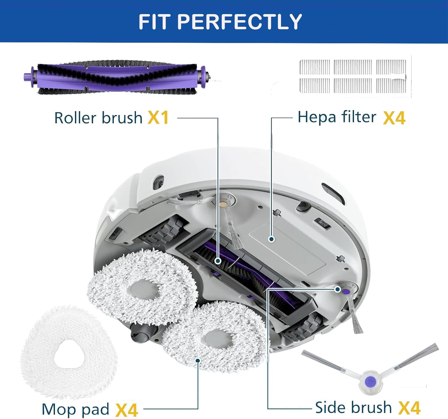 LUZMQ Narwal Freo Replacement Accessories Set