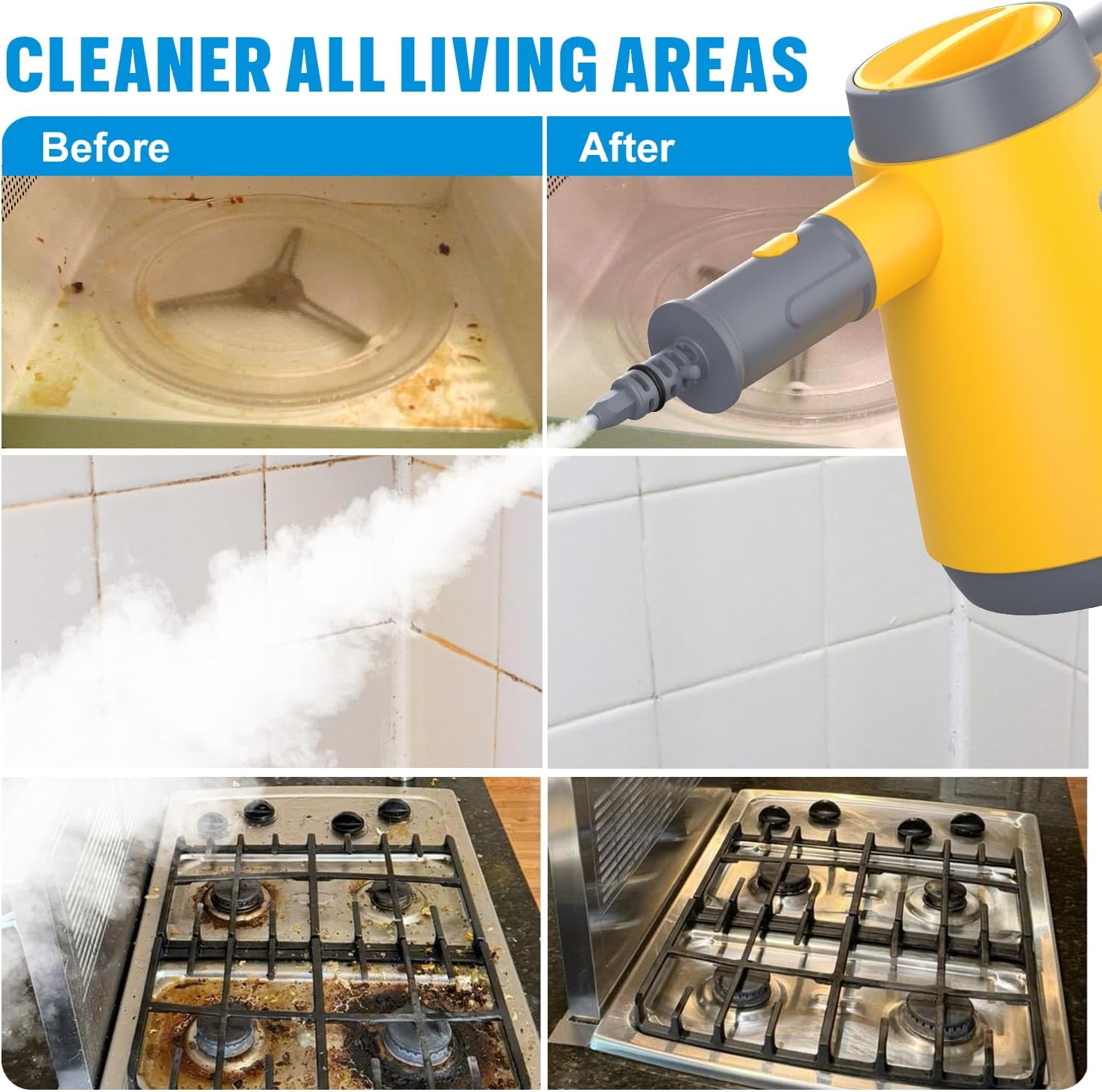 BIELMEIER Handheld Steam Cleaner Quick Start 15s Multi-Functional