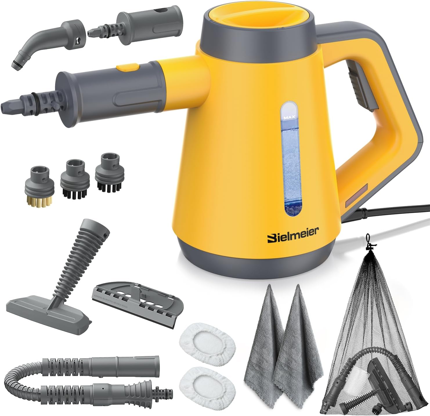 BIELMEIER Handheld Steam Cleaner Quick Start 15s Multi-Functional
