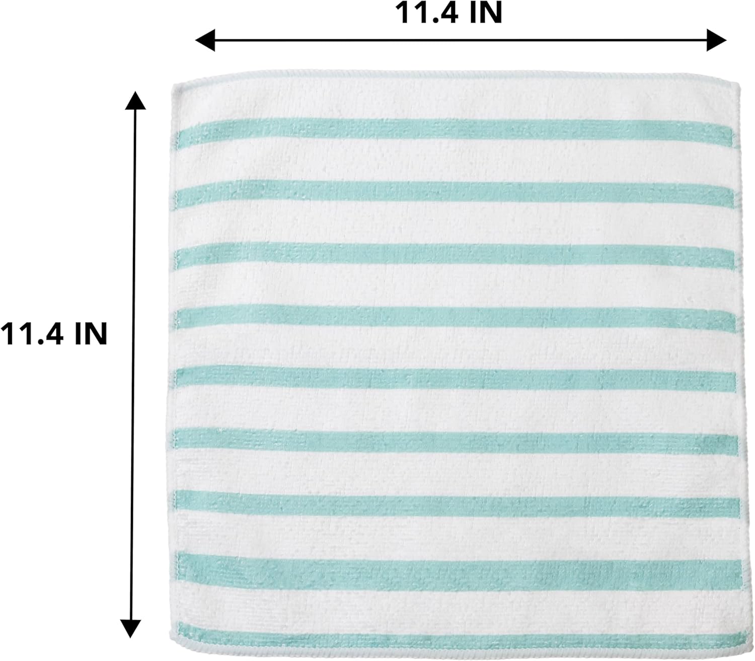 Martha Stewart Microfiber Cleaning Cloths 24 Count Teal Stripes