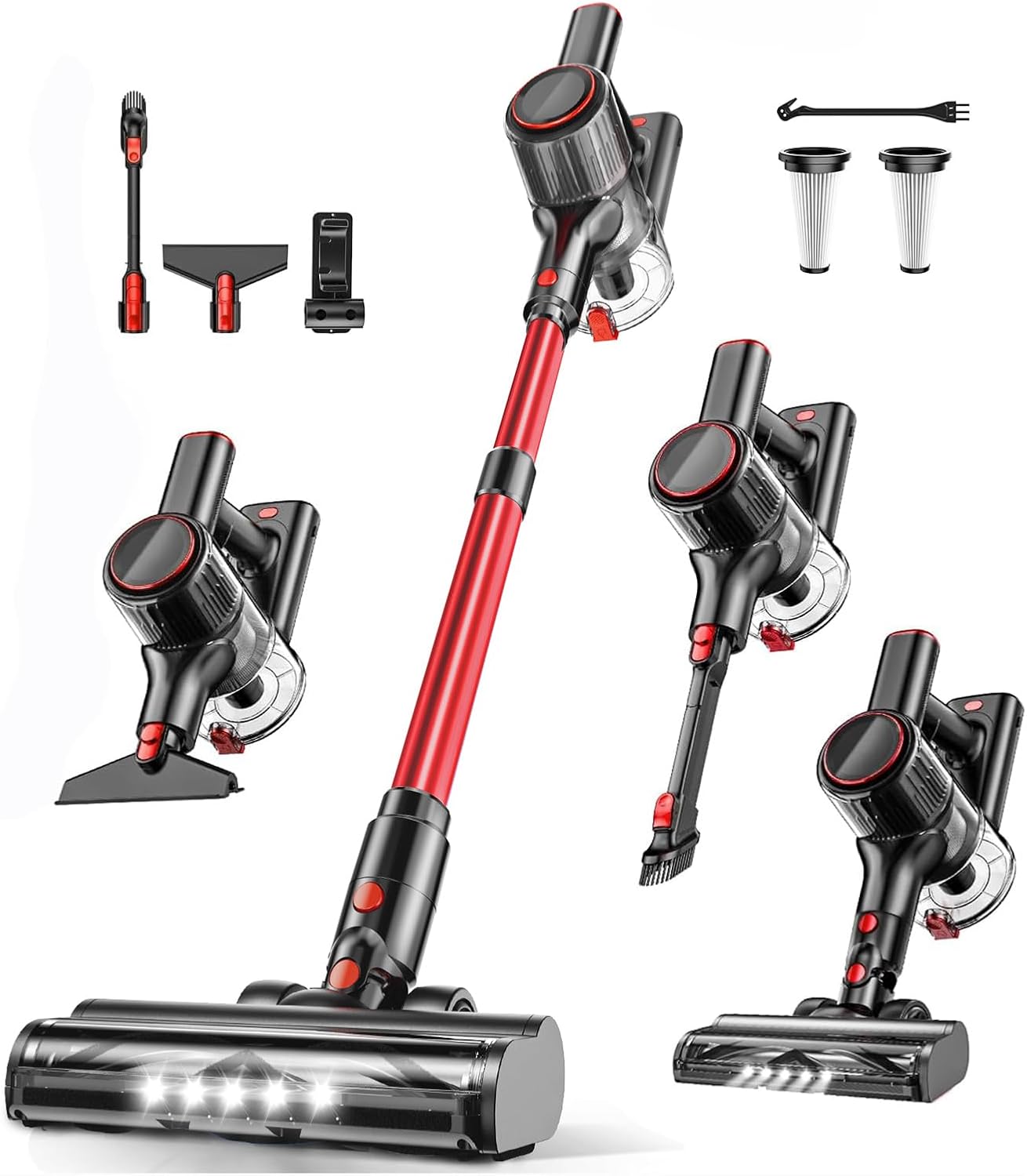 Titiopy Cordless Vacuum Cleaner with 40Kpa Suction Power
