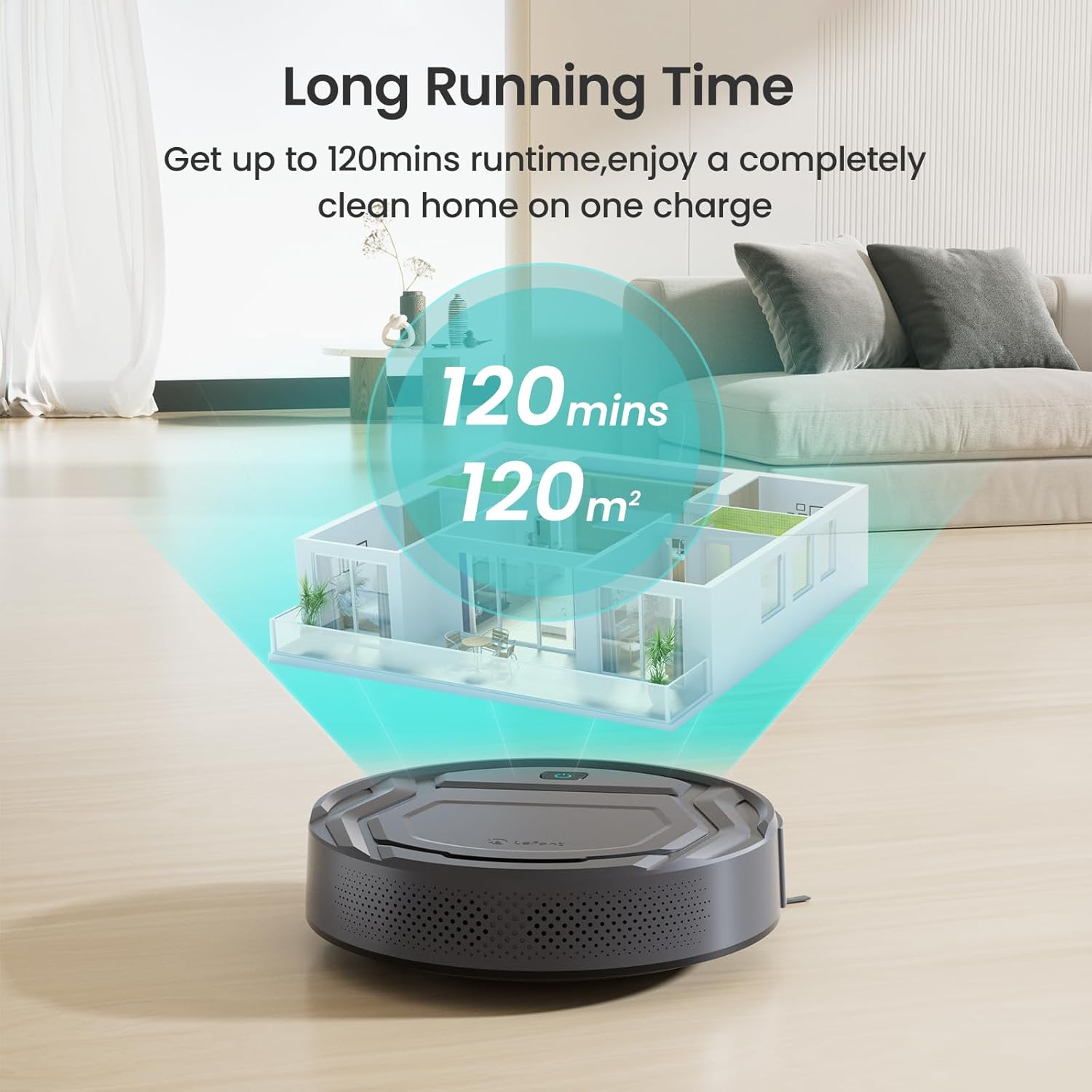Lefant M210 Pro Robot Vacuum with 3 Suction Levels and 6 Modes